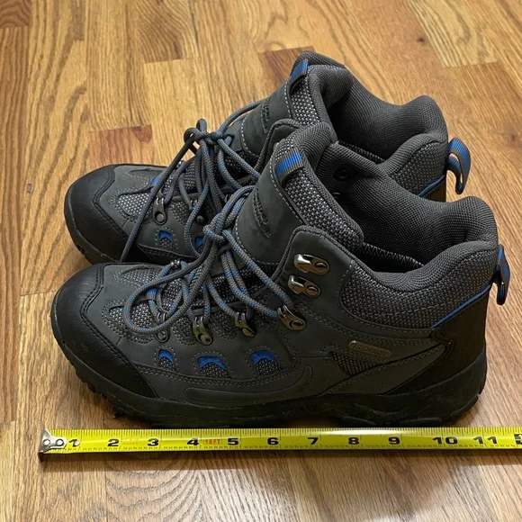 Mountain Warehouse Gray and Blue Outdoor hiking Boots - Picture 2 of 9